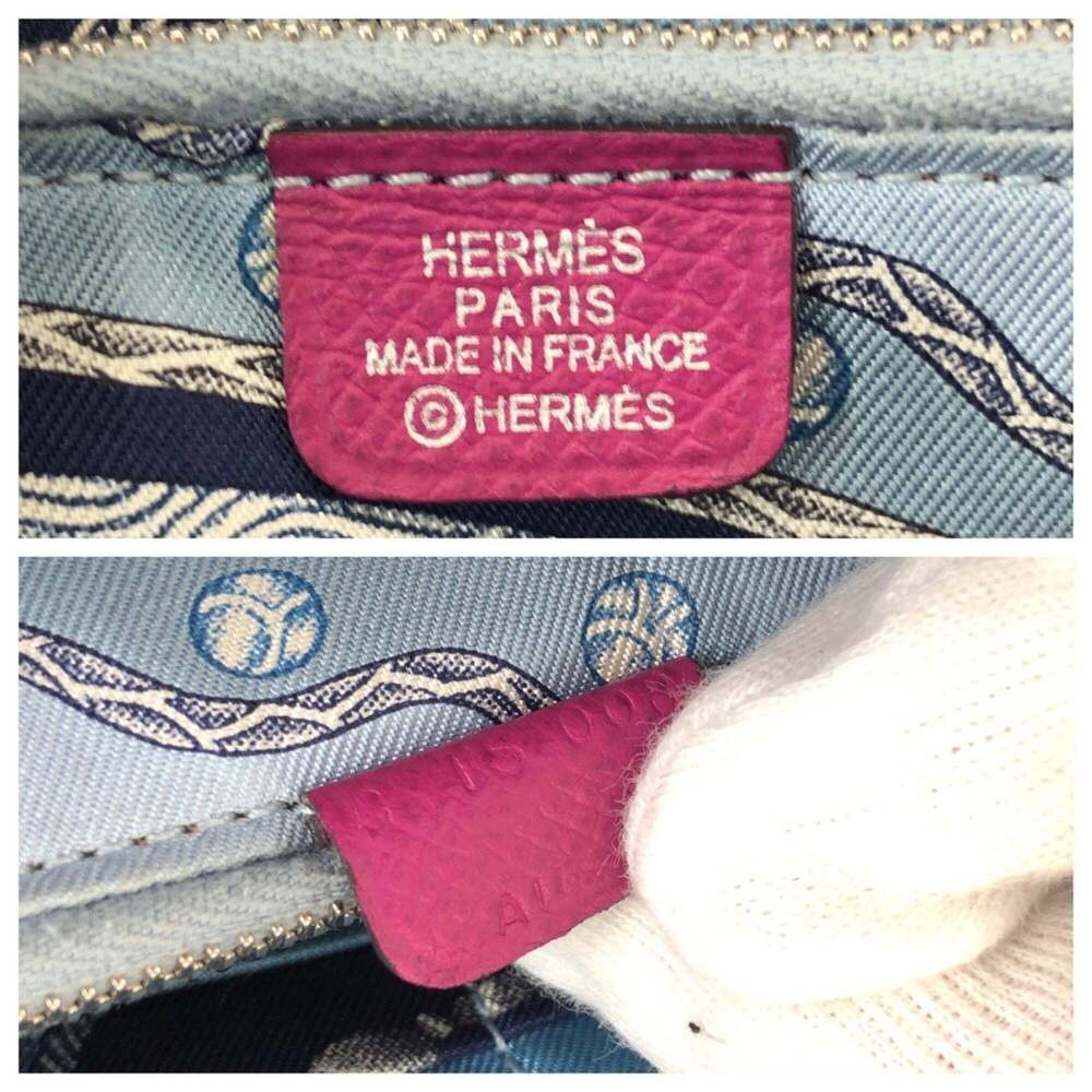 HERMES Azap Long Silk In Rose Tyrien Pink Wallet with Silver Hardware, Veau E... - Picture 5 of 10